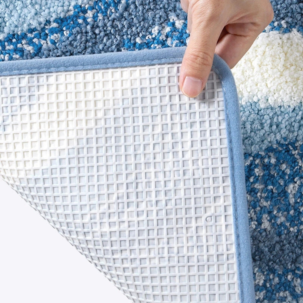 KüstenTraum: Rutschfeste Badematte im Strand Design – Weich, Saugfähig & Waschbar