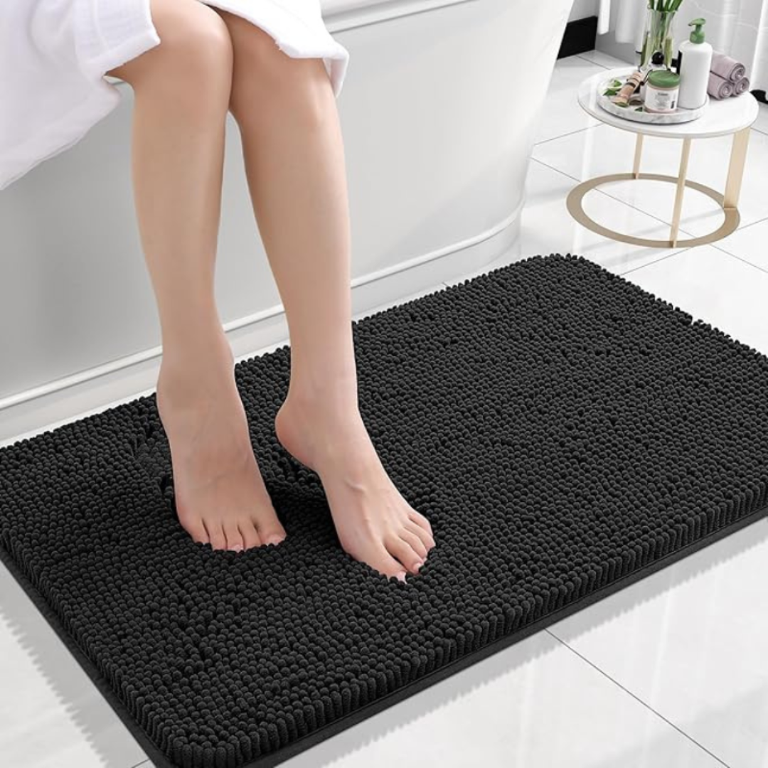VeluSoft: Weiche Badematte – Rutschfester & Schnelltrocknender Badezimmerteppich